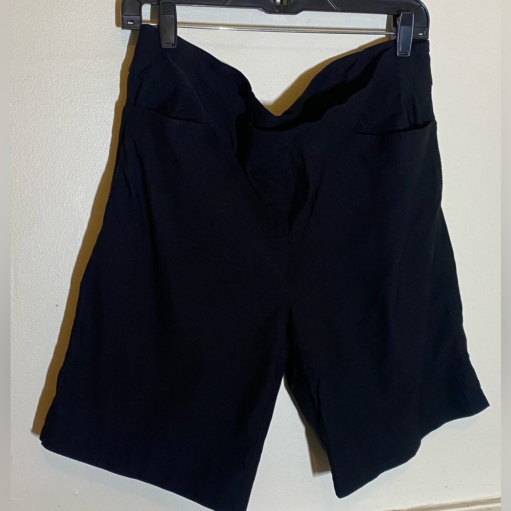 Black Stretch Bermuda Shorts XL